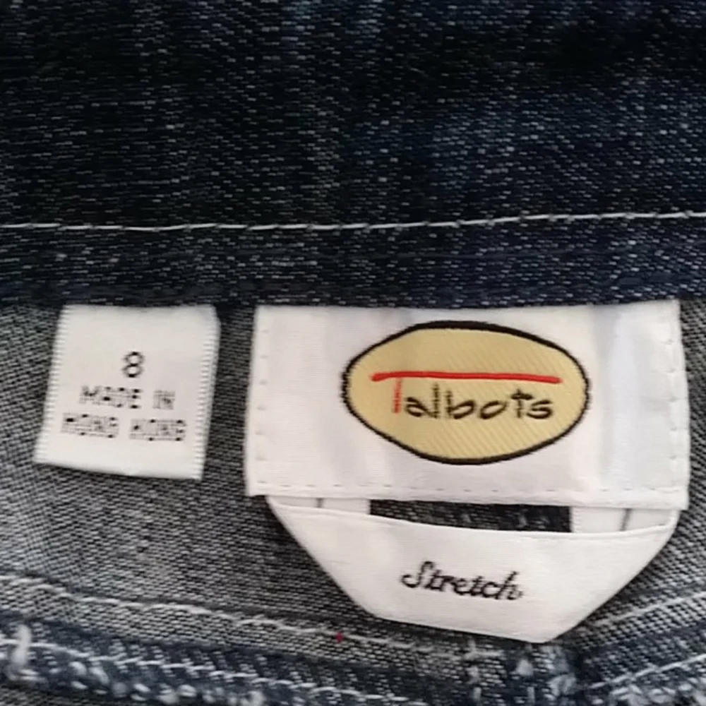 Talbots Embroidered Applique Stretch Jeans - Picture 8 of 9